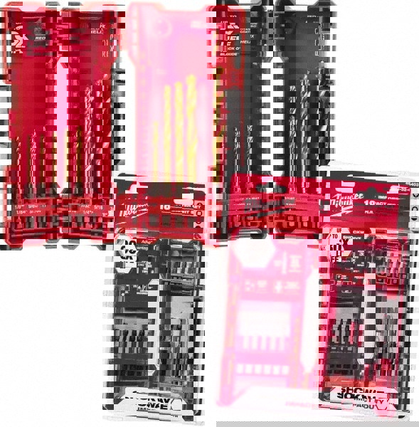 Drill Bit Set: Hex Shank Drill Bits, 10 Pc, 135 °, Titanium